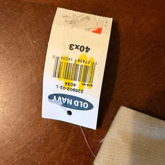 Old Navy Mens Khaki Twill Pants Regular Fit 40x34 - Picture 3 of 14